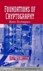 Foundations of Cryptography: Volume 1, Basic Tools (Vol 1)