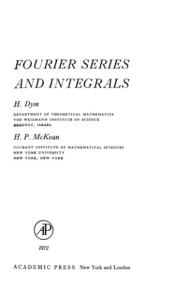 Fourier Series and Integrals (Probability & Mathematical Statistics Monograph)