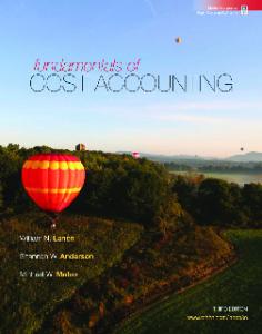 Fundamentals of Cost Accounting, 3rd Edition