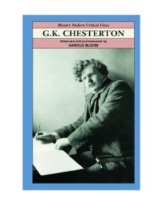 G. K. Chesterton (Bloom's Modern Critical Views)