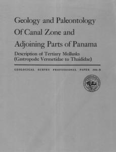 Geology and paleontology of Canal Zone Panama Tertiary Tertiary 2 Vermetidae to Thaididae