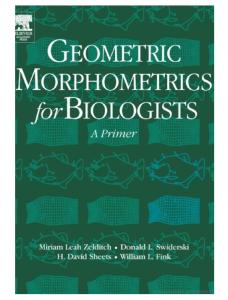 Geometric morphometrics for biologists