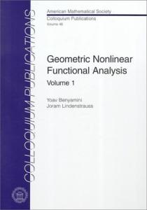 Geometric Nonlinear Functional Analysis: 1