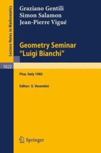 Geometry Seminar Luigi Bianchi