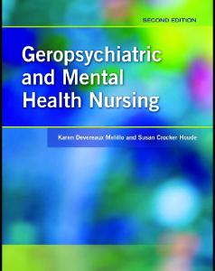 Geropsychiatric and Mental Health Nursing