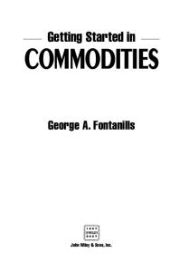 Getting Started in Commodities (Getting Started In.....)