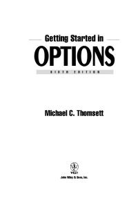 Getting Started in Options (Getting Started In.....), 6th Updated edition