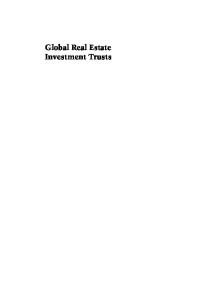 Global Real Estate Investment Trusts: People, Process and Management (Real Estate Issues)
