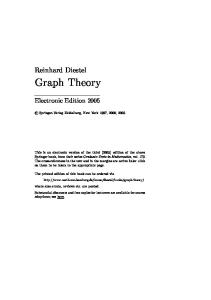 Graph Theory (Graduate Texts in Mathematics)