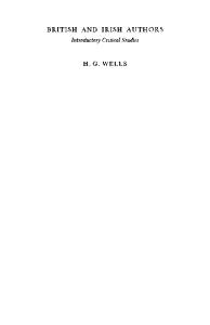 H. G. Wells (British and Irish Authors)