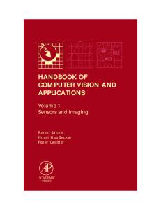 Handbook of Computer Vision and Applications, V1