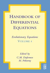 Handbook of differential equations: Evolutionary equations,