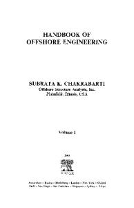 Handbook of Offshore Engineering Volume 1