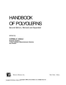Handbook of Polyolefins Second Ed