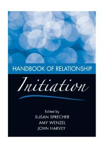 Handbook of Relationship Initiation