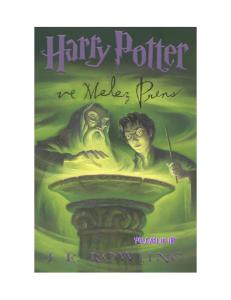 Harry Potter 6. Harry Potter ve Melez Prens