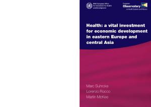 Health: A Vital Investment for Economic Development in Eastern Europe and Central Asia