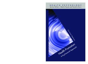 Health Promotion: A Psychosocial Approach (Health Psychology)