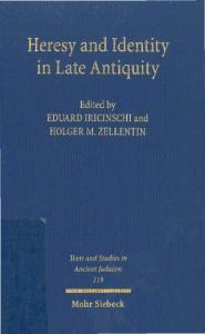 Heresy & Identity in Late Antiquity
