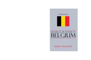 Historical Dictionary of Belgium (Historical Dictionaries of Europe)
