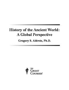History of the Ancient World: A Global Perspective