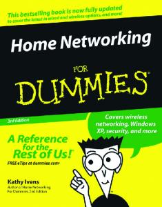 Home networking for dummies