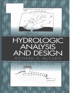 Hydrologic Analysis and Design (2nd Edition)
