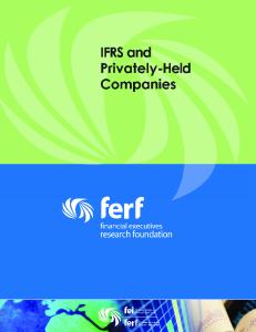 IFRS and Privately-Held Companies