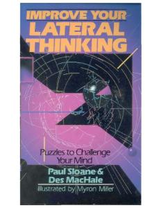 Improve Your Lateral Thinking: Puzzles To Challenge Your Mind