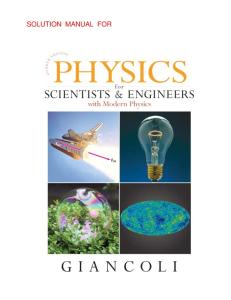 Instructor Solutions for Physics for Scientists & Engineers with Modern Physics