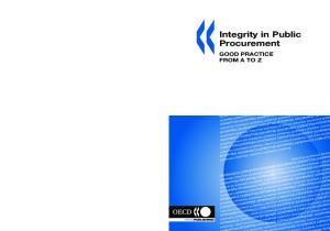 Integrity in Public Procurement: Good Practice from A to Z