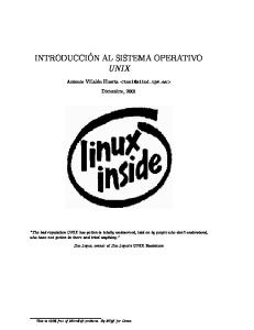 Introduccion Al Sistema Operativo Unix