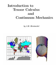 Introduction to tensor calculus and continuum mechanics