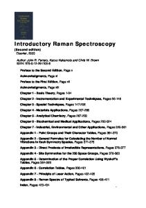 Introductory Raman Spectroscopy, Second Edition