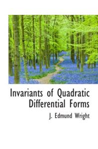 Invariants of quadratic differential forms