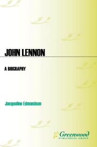 John Lennon. A Biography (Greenwood Biographies)