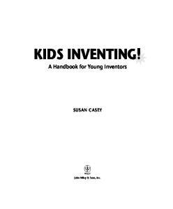 Kids Inventing! A Handbook for Young Inventors