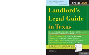 Landlord's Legal Guide in Texas, 2E (Legal Survival Guides)