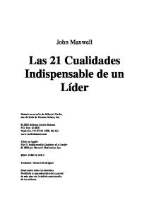 las 21 Cualidades Indispensables De Un Lider  Spanish