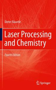 Laser Processing and Chemistry, 4th Edition