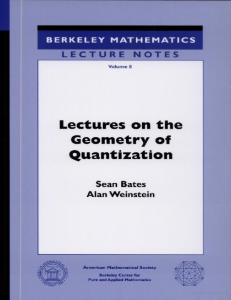 Lectures on the geometry of quantization