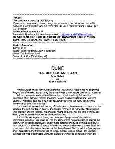Legends of Dune 1 - The Butlerian Jihad (v.9) (Herbert, Brian & Anderson, Kevin)