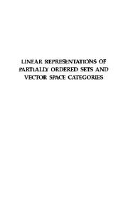 Linear Representations of Partially Ordered Sets and Vector Space Categories
