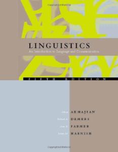 Linguistics: an introduction to language and communication