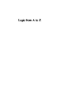 Logic from A to Z: REP Glossary of Logical and Mathematical Terms (Routledge A-Z)