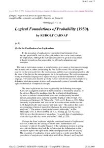 Logical Foundations of Probability