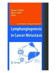 Lymphangiogenesis in Cancer Metastasis (Cancer Metastasis - Biology and Treatment)