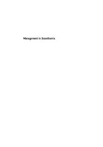 Management In Scandinavia: Culture, Context And Change