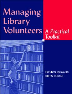 Managing Library Volunteers: A Practical Toolkit (Ala Editions)
