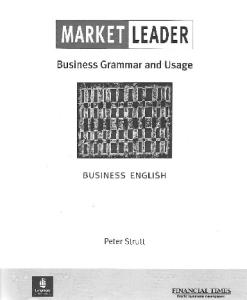 Market Leader, Intermediate, Business Grammar and Usage